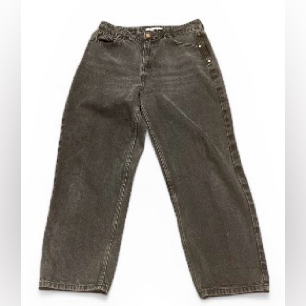 Zara Women's  casual Gray Straight Leg Jeans size8 100% cotton